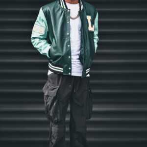 Loddo Grand Leather Varsity Jacket