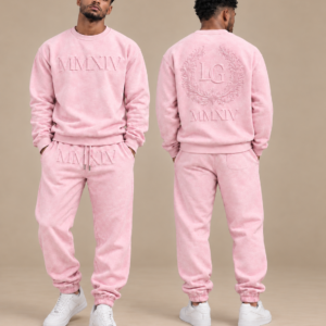 Loddo Grand Pink Acid Wash Sweatsuit