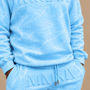 Loddo Grand Blue Acid Wash Sweatsuit